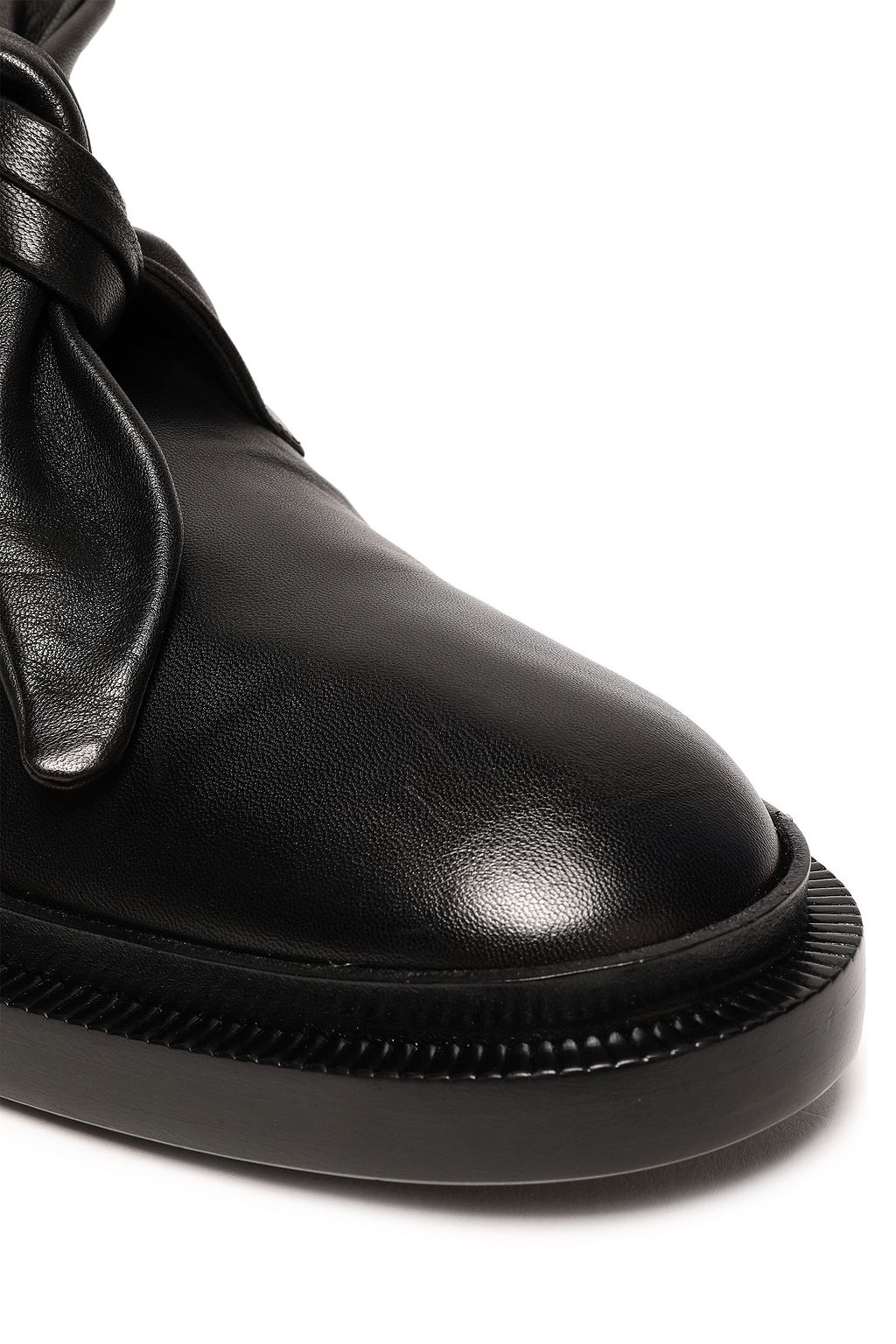 JIL SANDER Knotted leather loafers