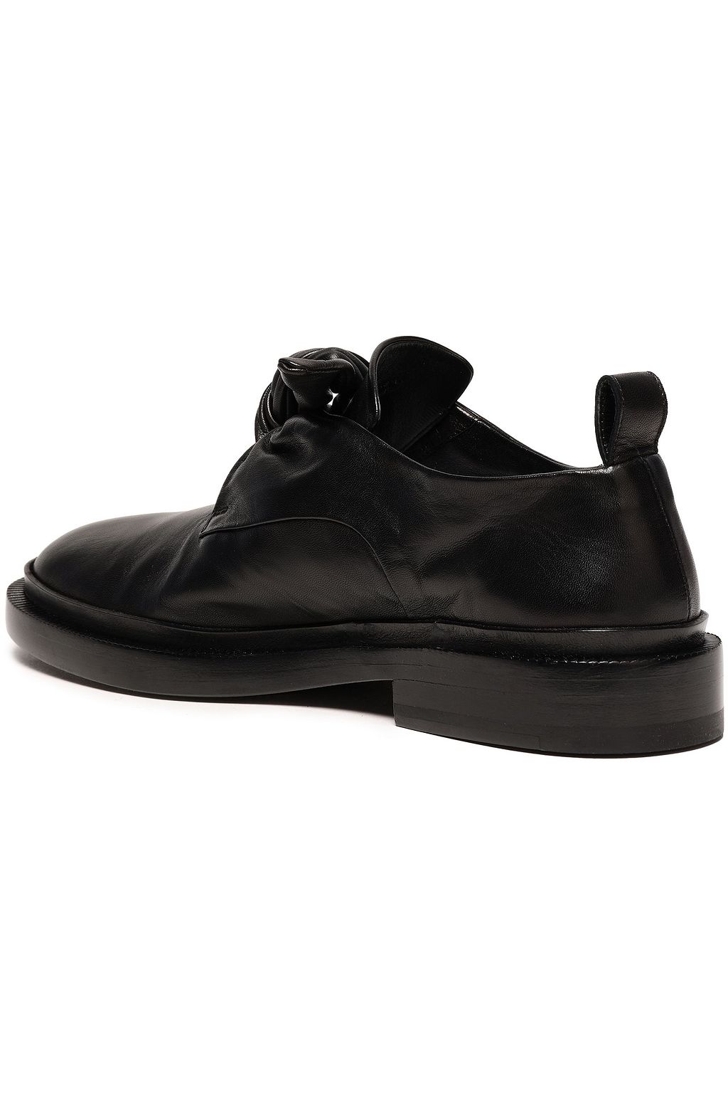 JIL SANDER Knotted leather loafers