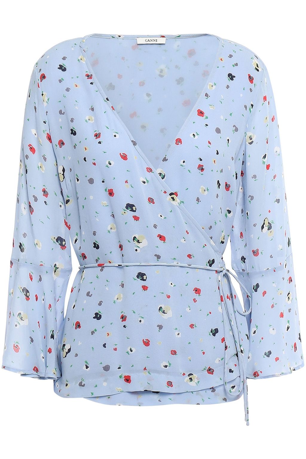 dainty georgette wrap top