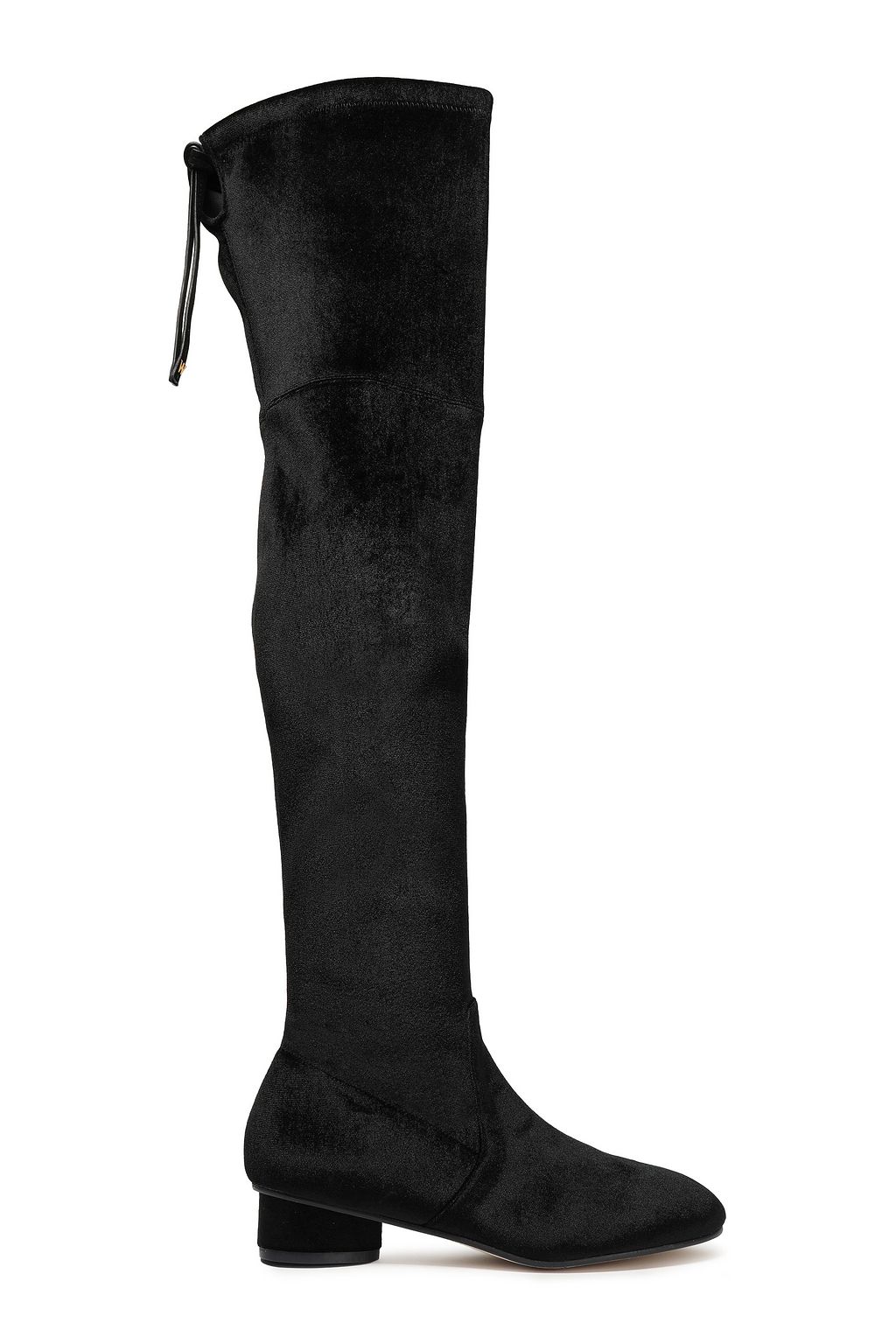 velvet knee boots