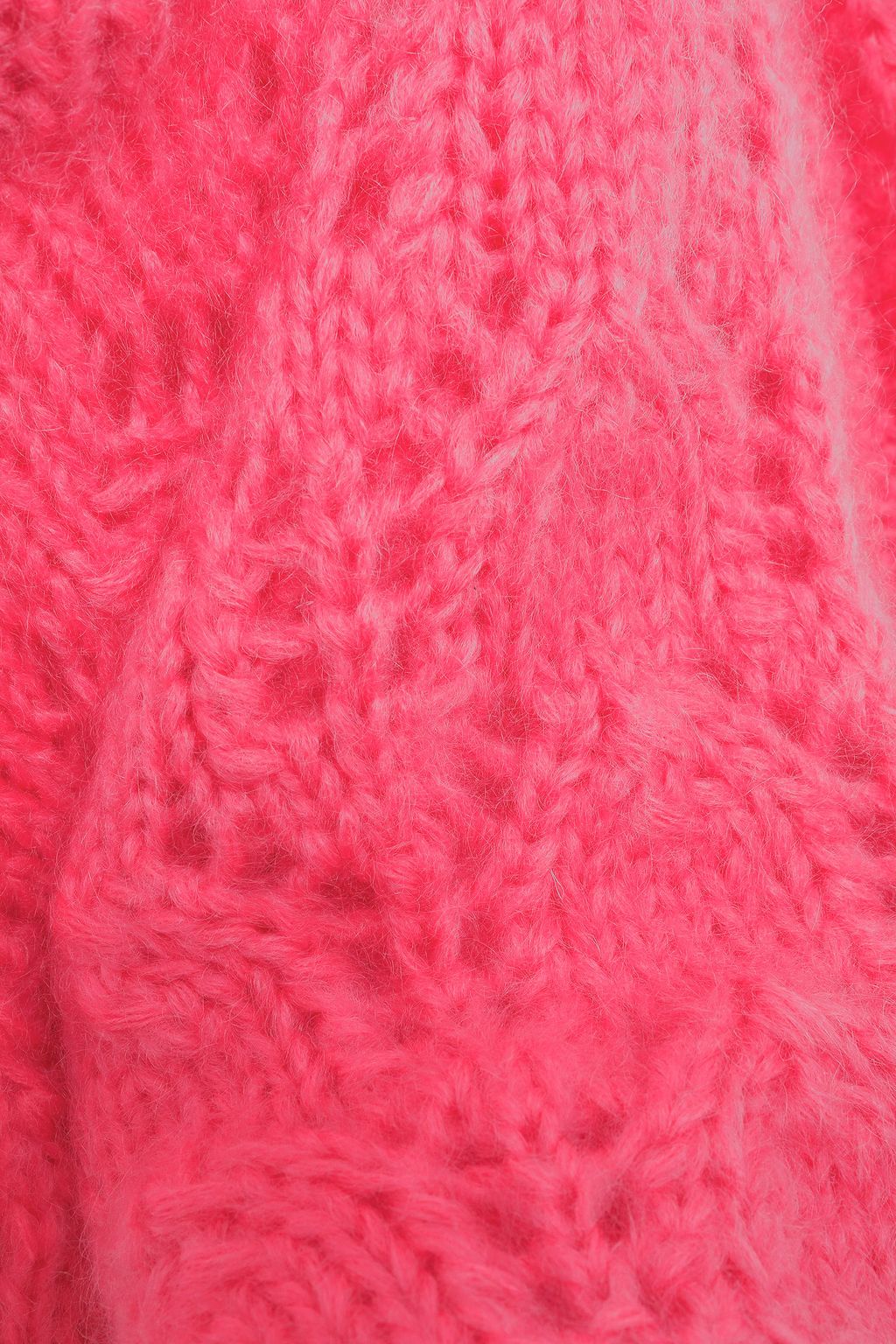 GANNI The Julliard open-knit mohair and wool-blend sweater