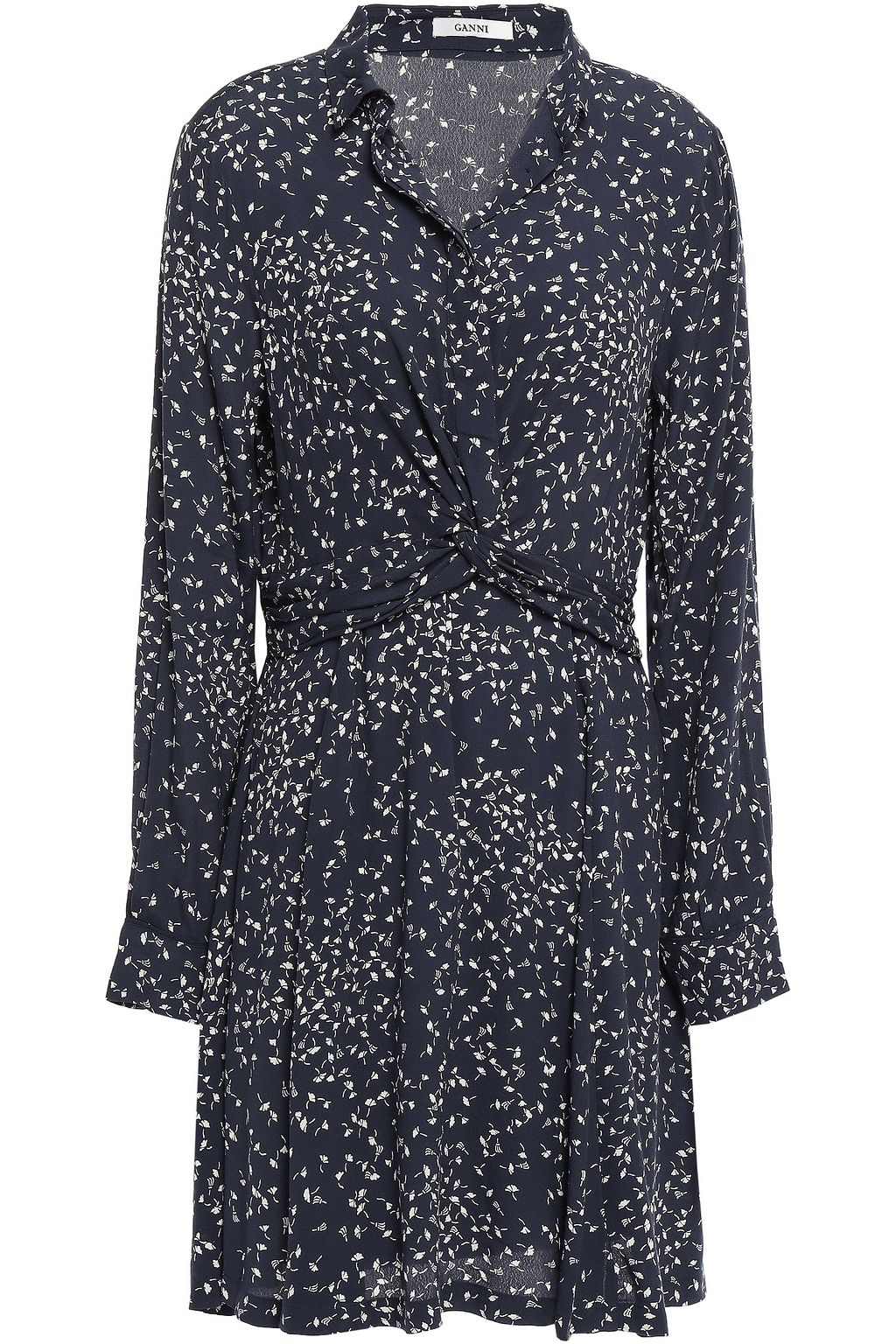 barra crepe twist dress