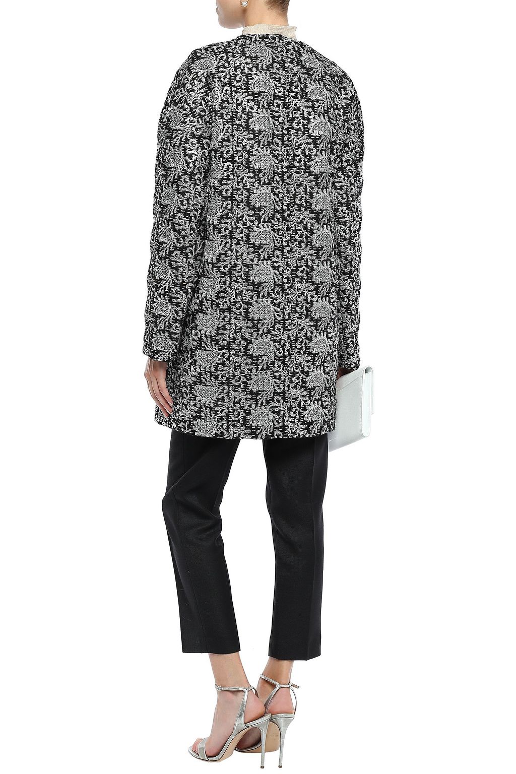 GIAMBATTISTA VALLI Metallic embroidered tweed coat