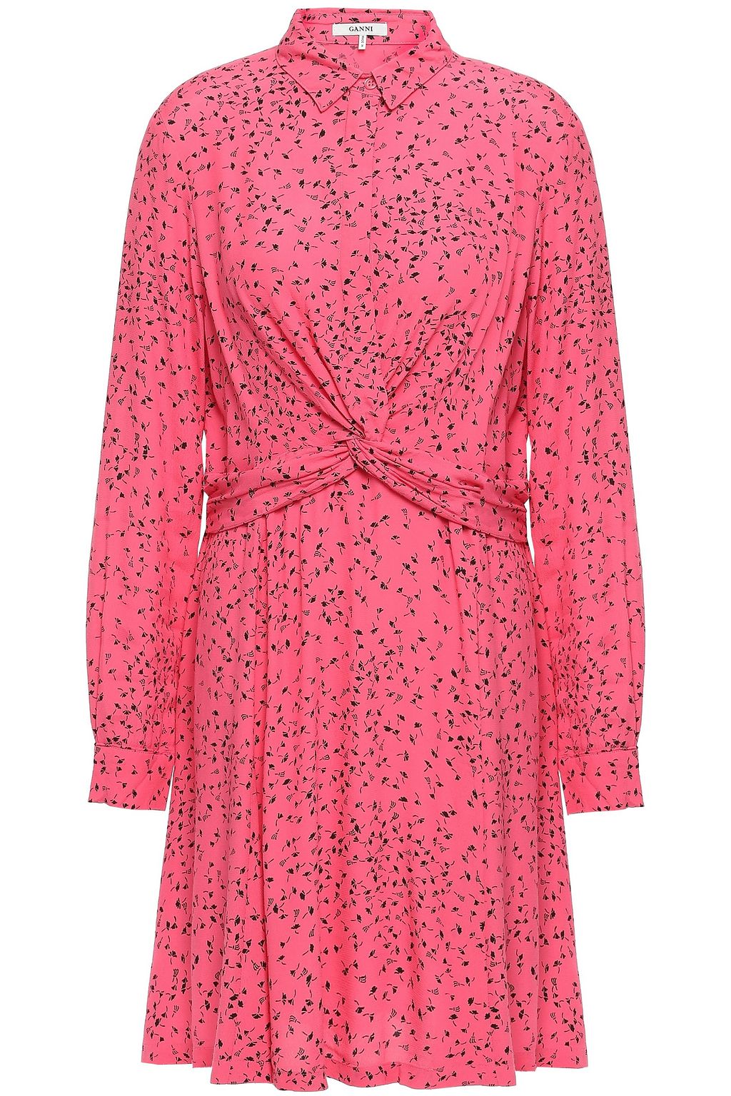 ganni pink dress