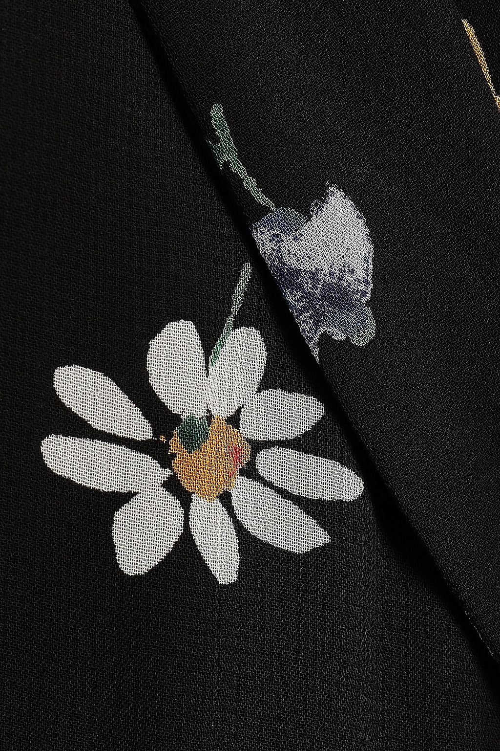 GANNI ポルカドットジョーゼット ラップドレス