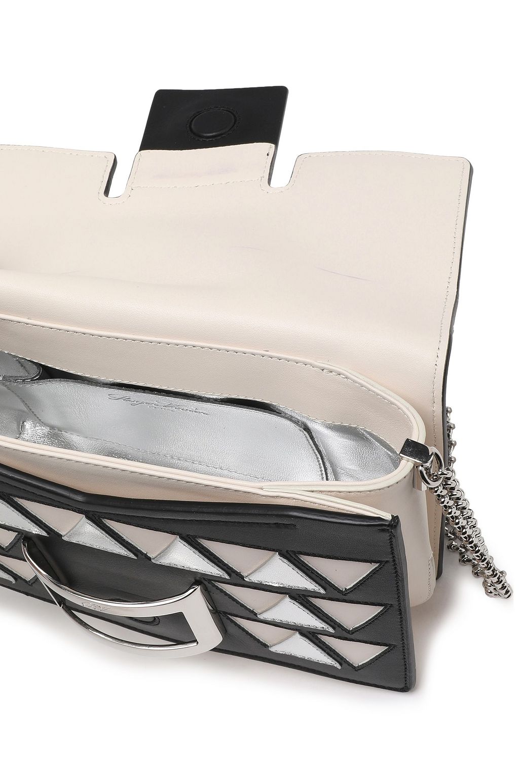 ROGER VIVIER メタリックアップリケ付き ショルダーバッグ