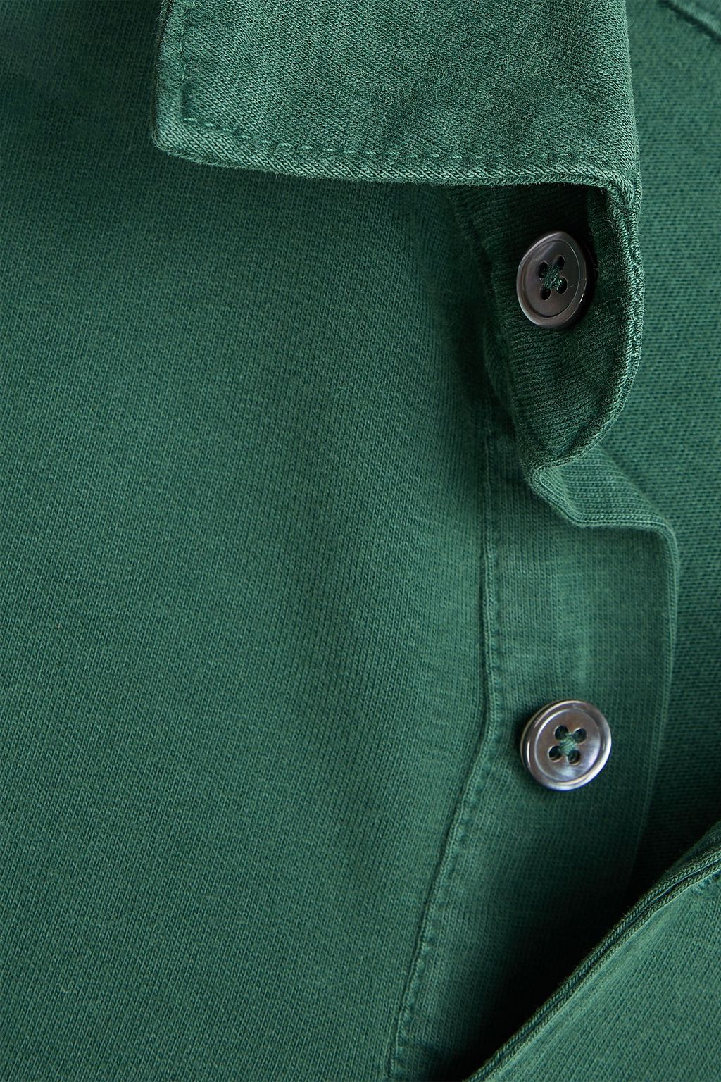 JAMES PERSE Embroidered Supima cotton-jersey polo shirt