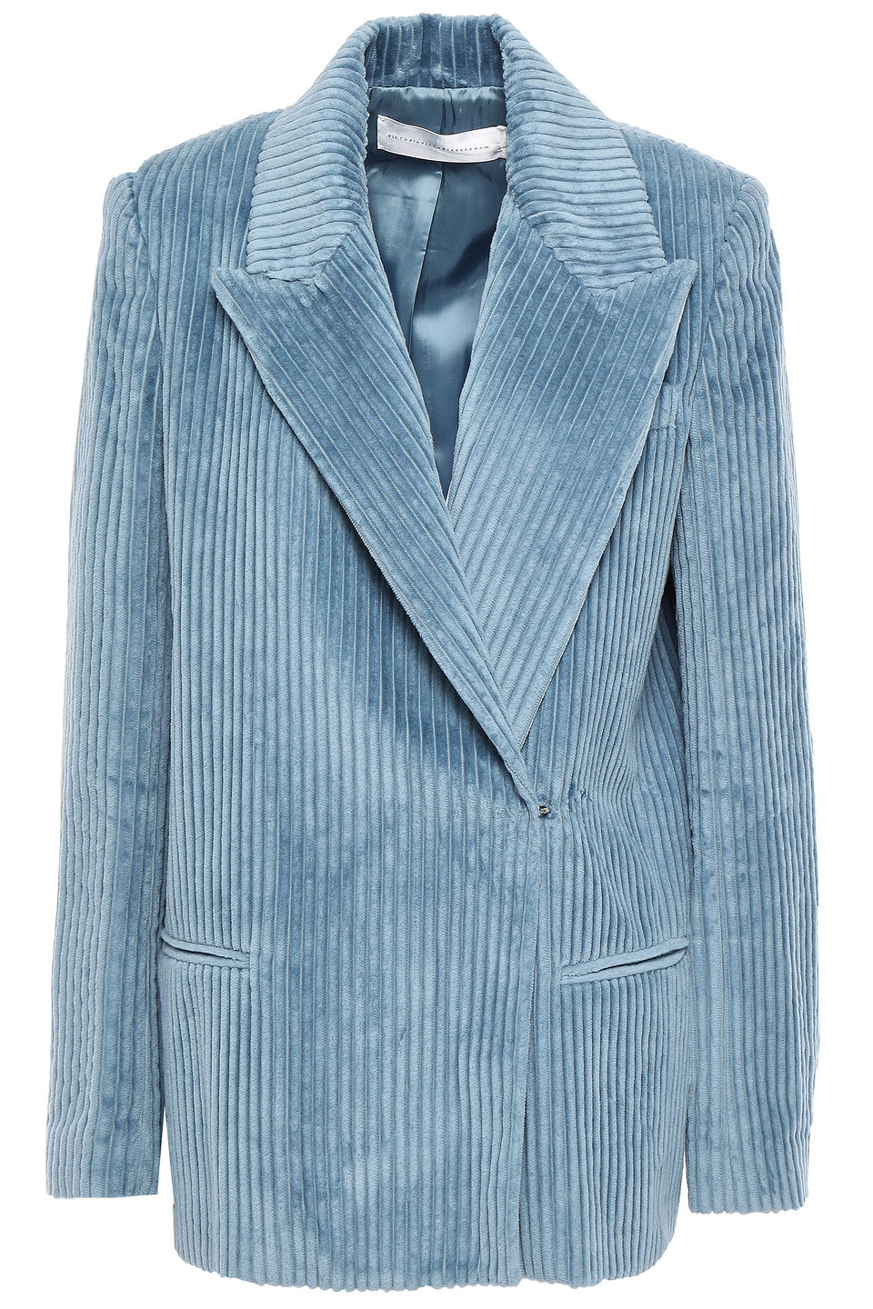 Victoria, Victoria Beckham Double-breasted cotton-corduroy blazer