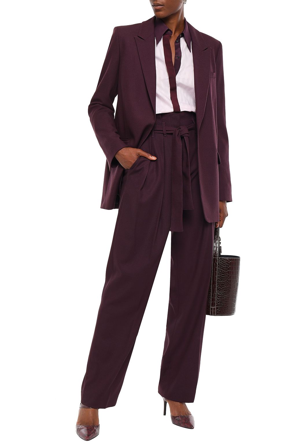 VICTORIA, VICTORIA BECKHAM Wool-blend blazer