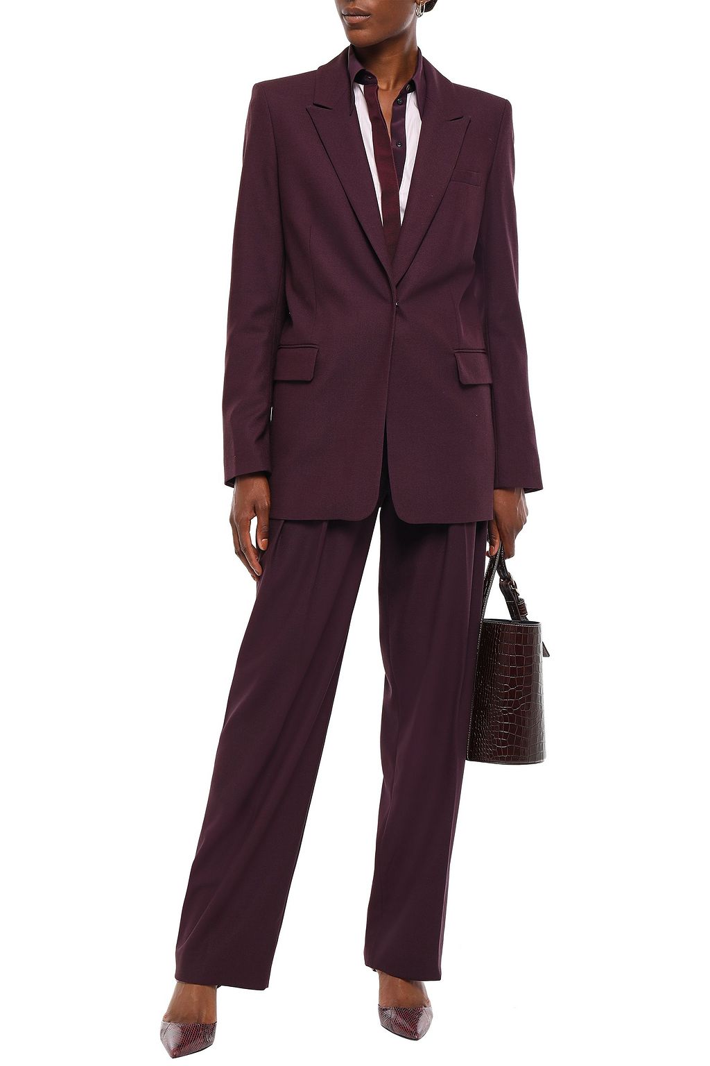 VICTORIA, VICTORIA BECKHAM Wool-blend blazer