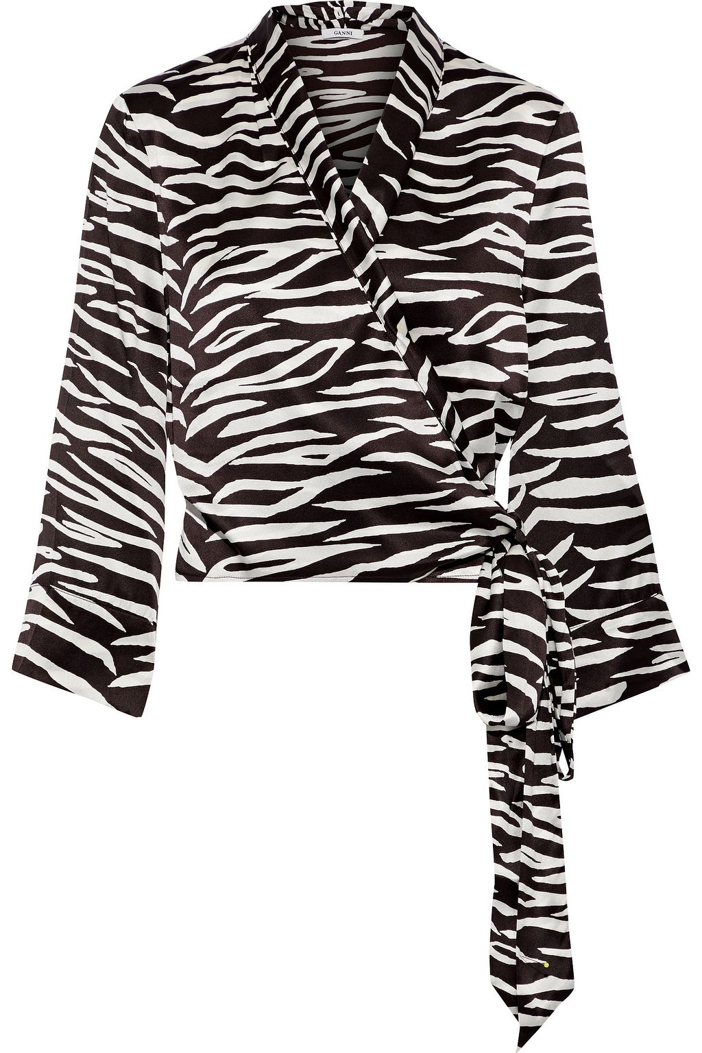 zebra wrap top
