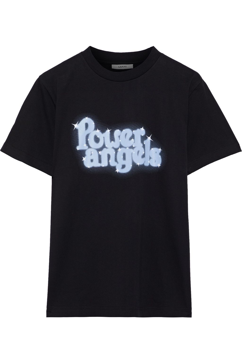ganni t shirt black