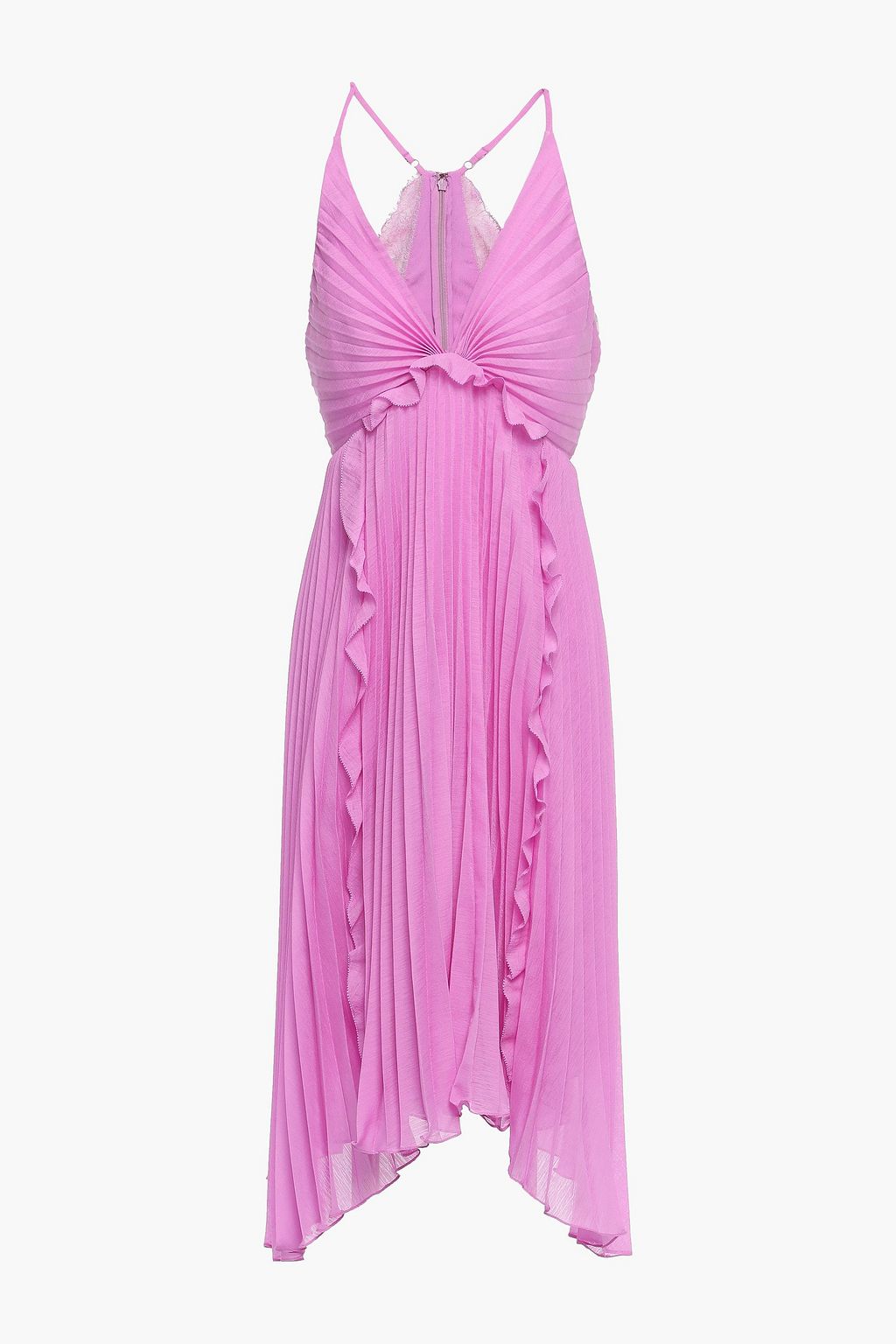halston heritage asymmetrical dress