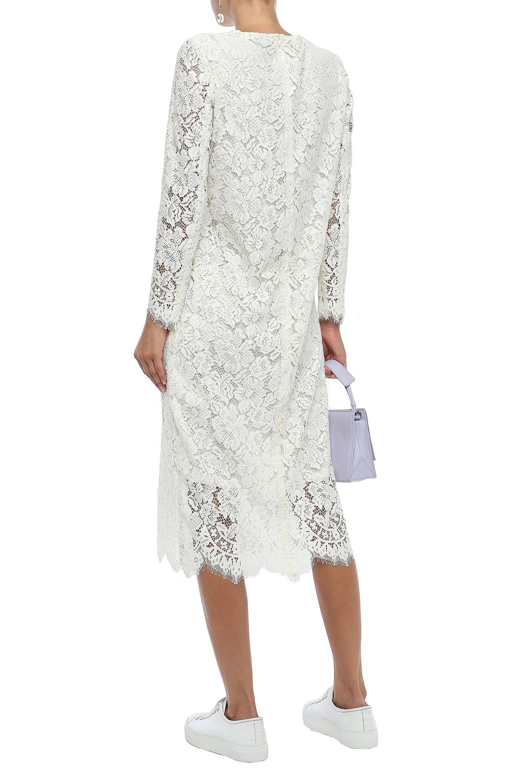 ganni jerome lace dress