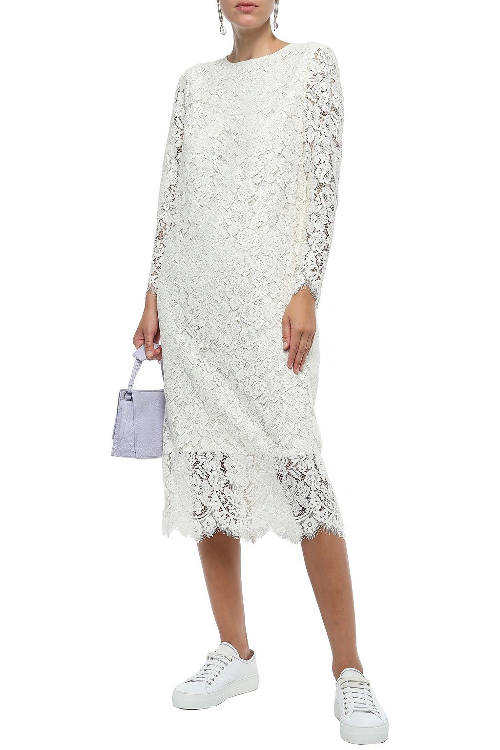GANNI Jerome corded lace midi dress