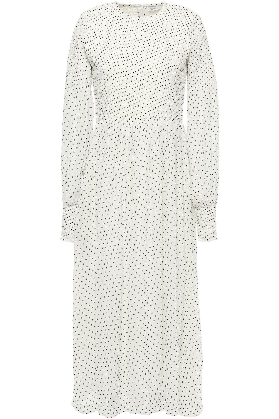 ganni rometty smock dress