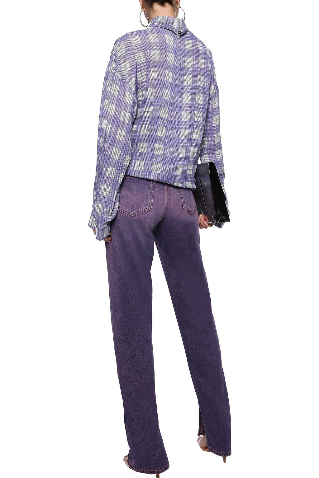 ganni purple jeans