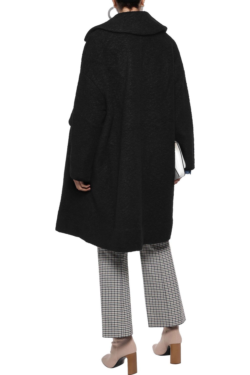 GANNI Wool-blend bouclé coat