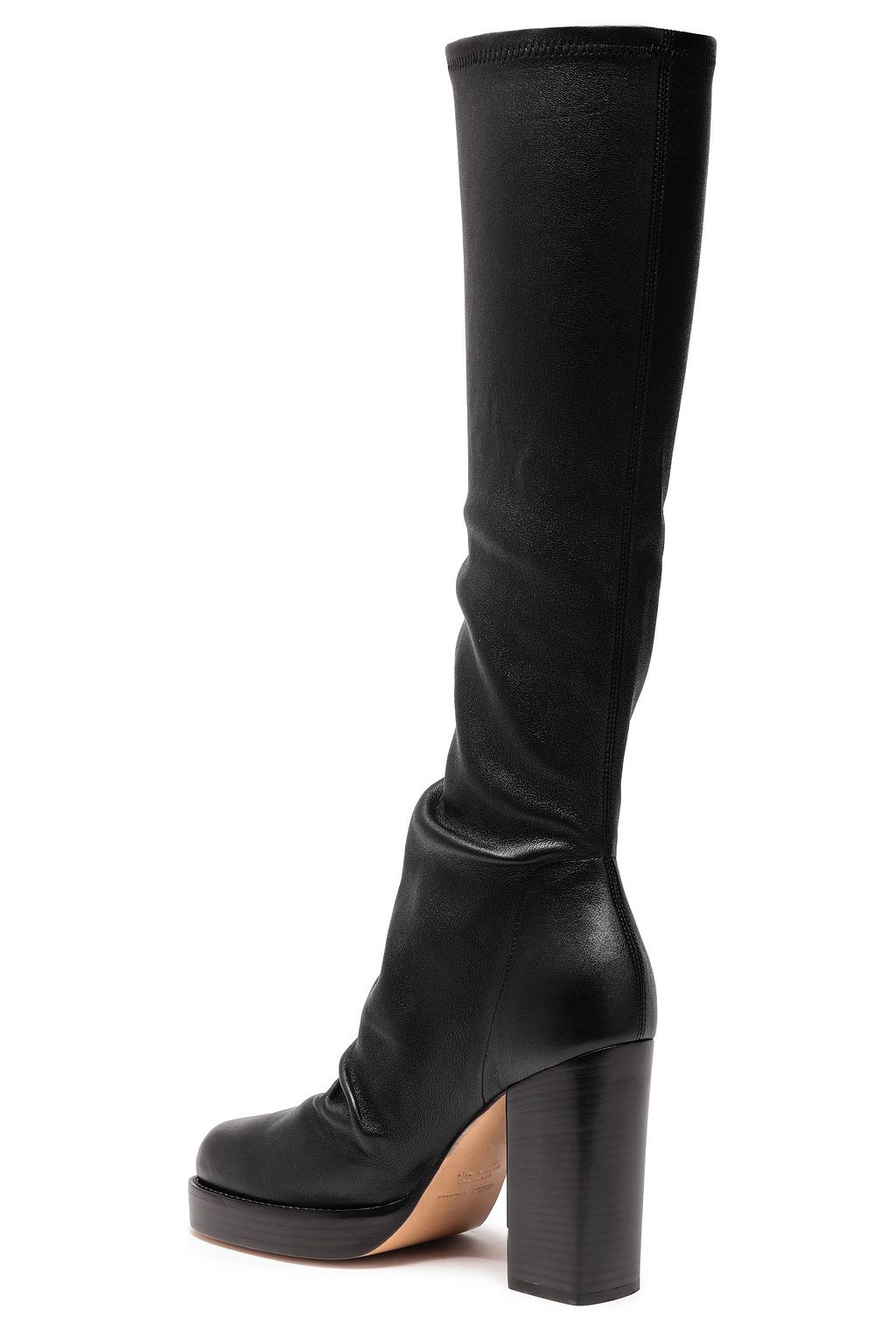 knee length stretch boots