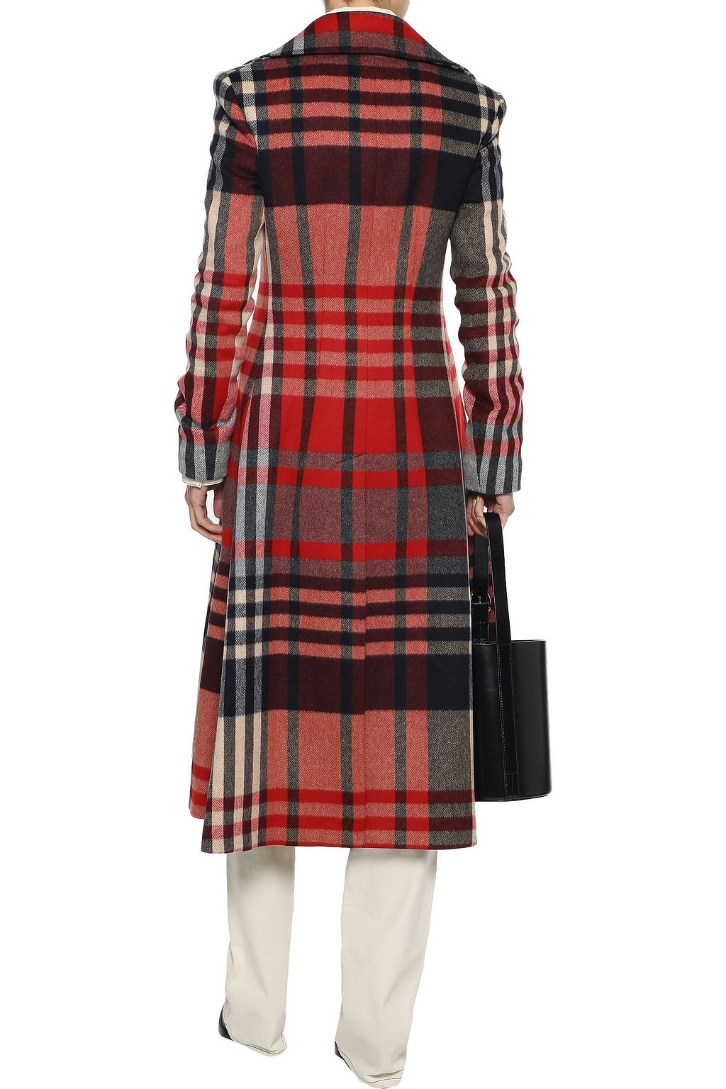 KHAITE Christina double-breasted checked wool and cashmere-blend coat