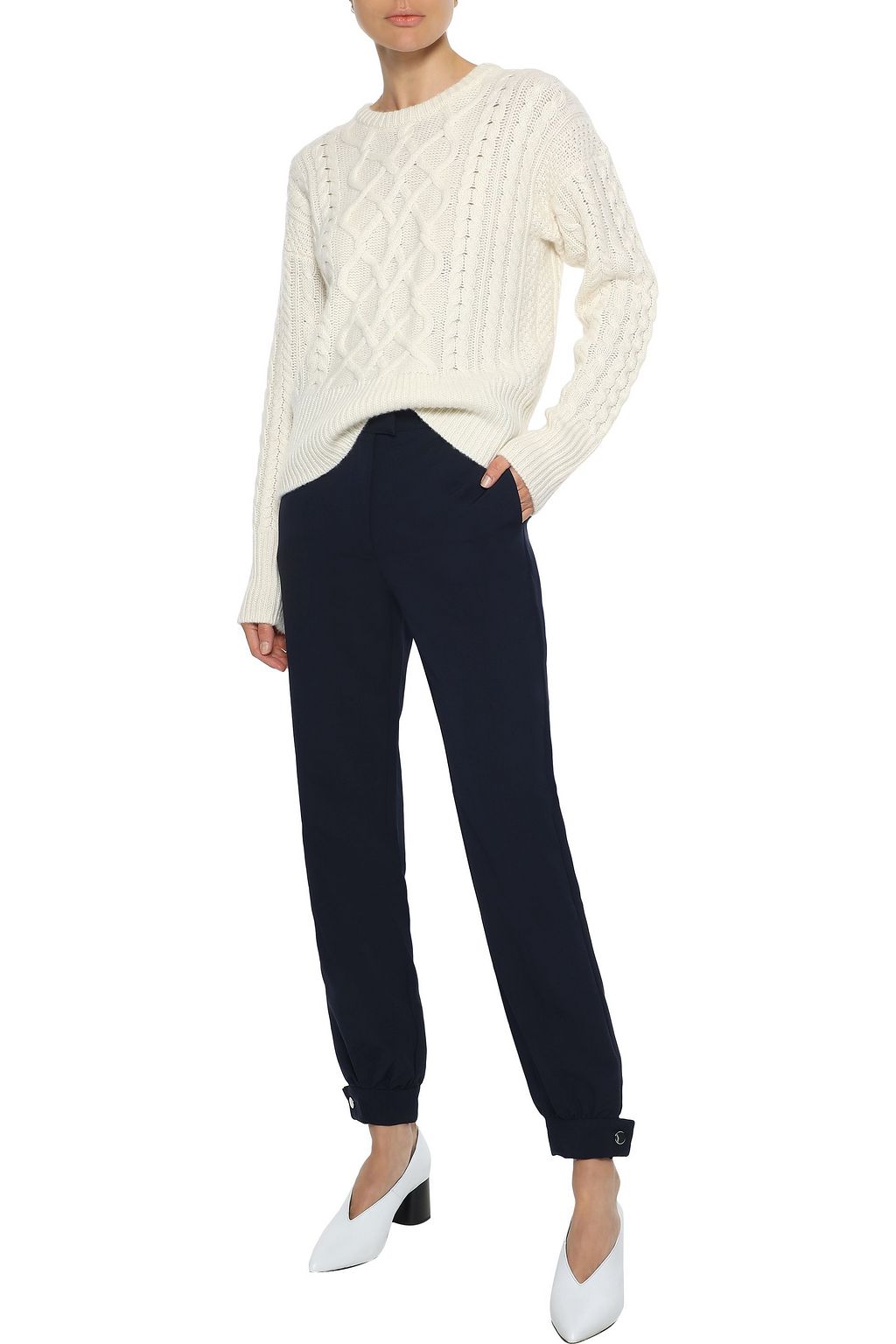IRIS & INK Annemari crepe de chine tapered pants