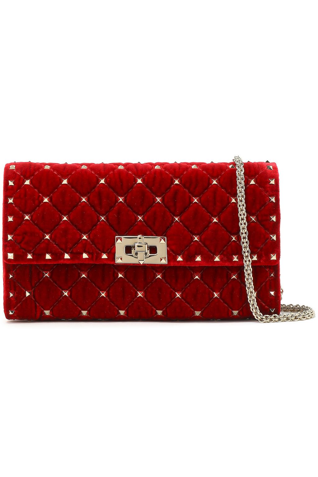 valentino rockstud bag velvet