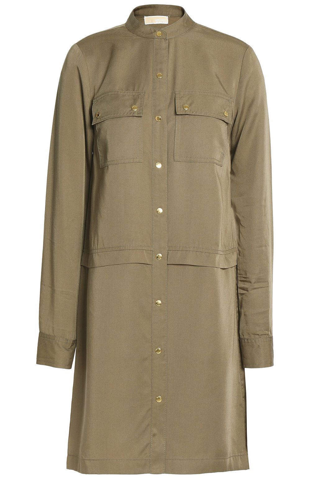 michael kors shirt dress green