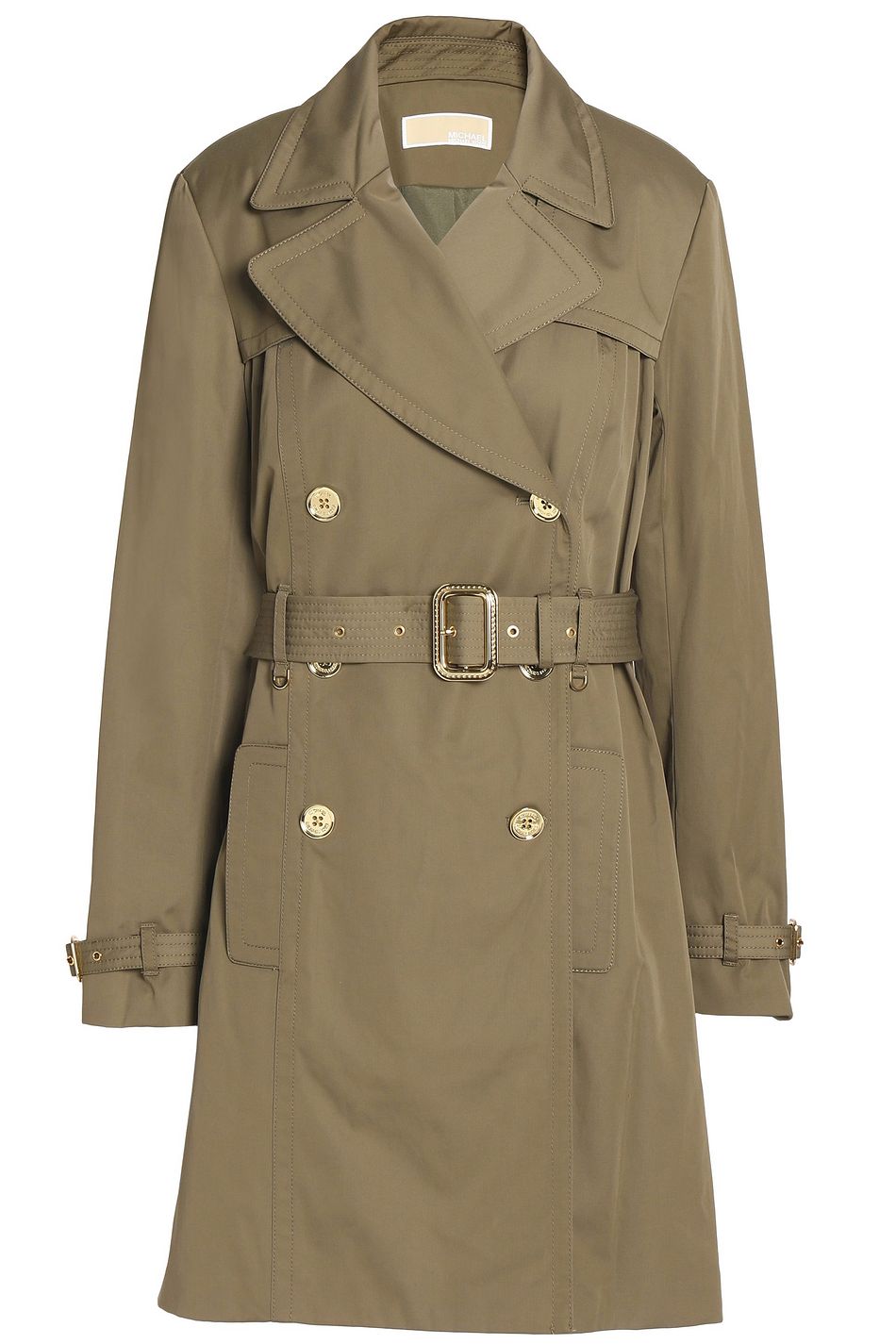 michael kors green trench coat