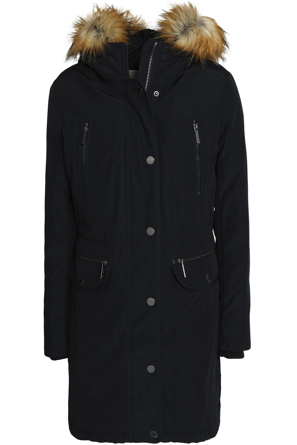 michael kors fur trim hooded down coat