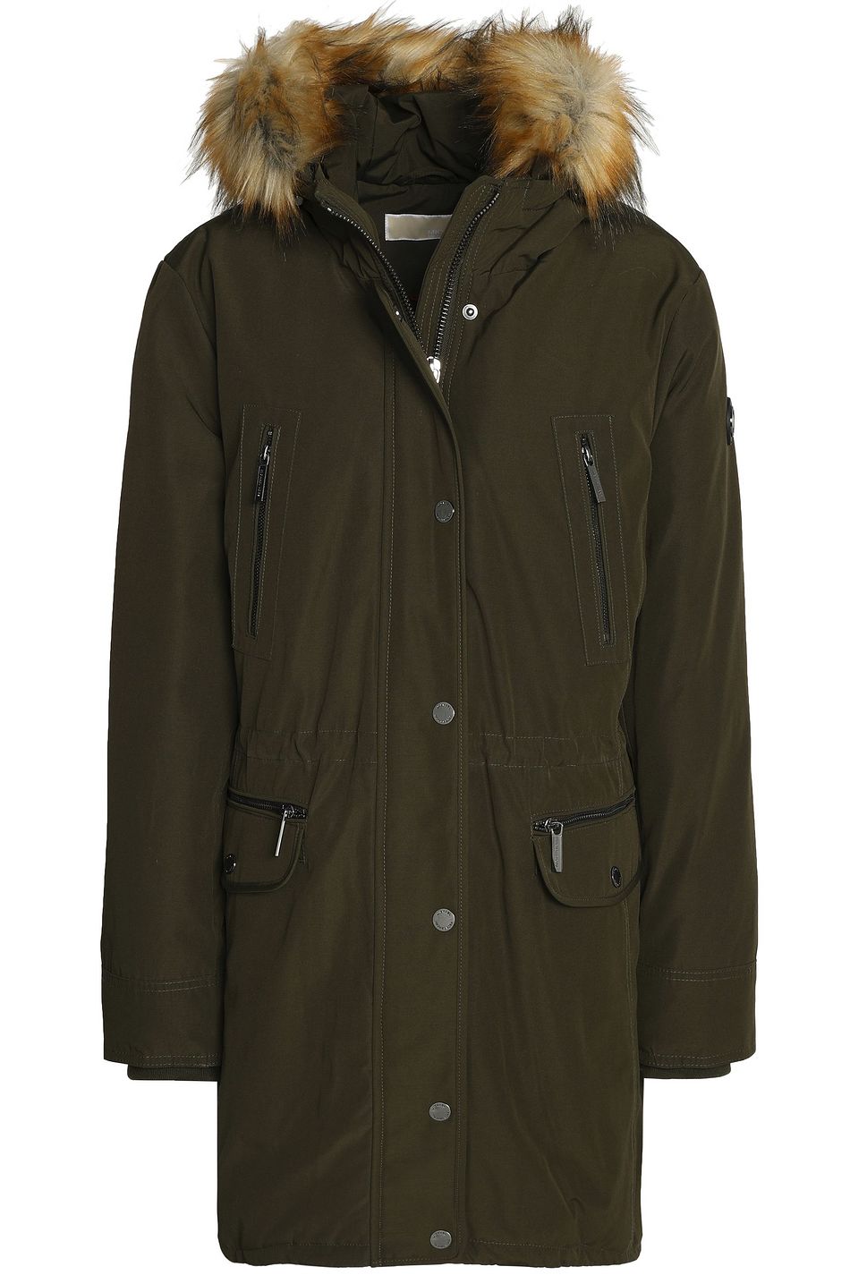 michael kors army green coat