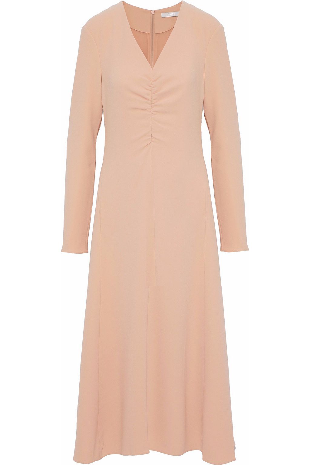 tibi crepe midi dress