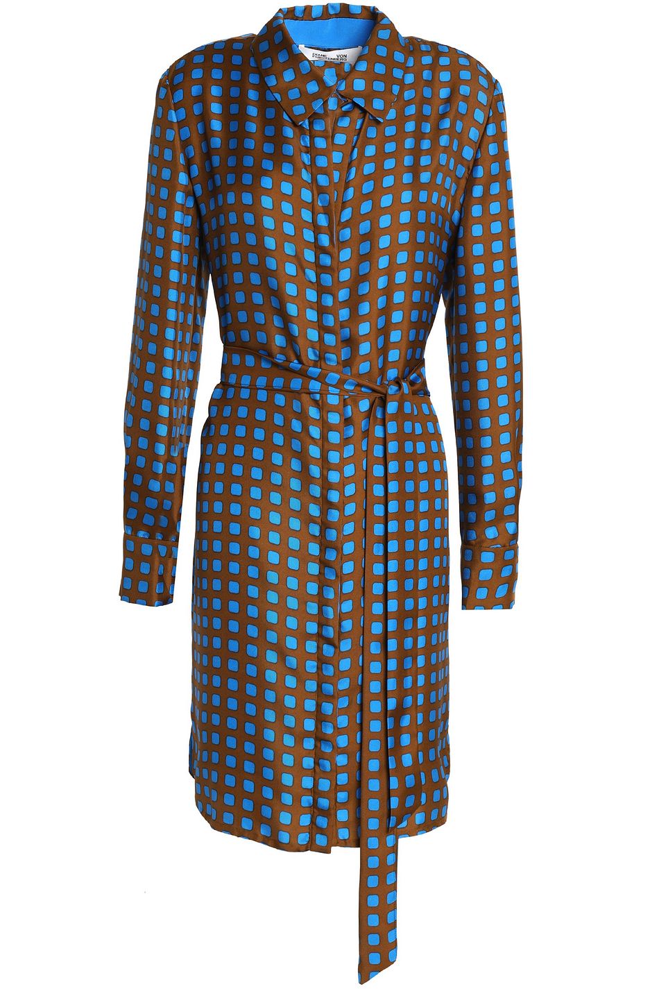 diane von furstenberg silk shirt dress