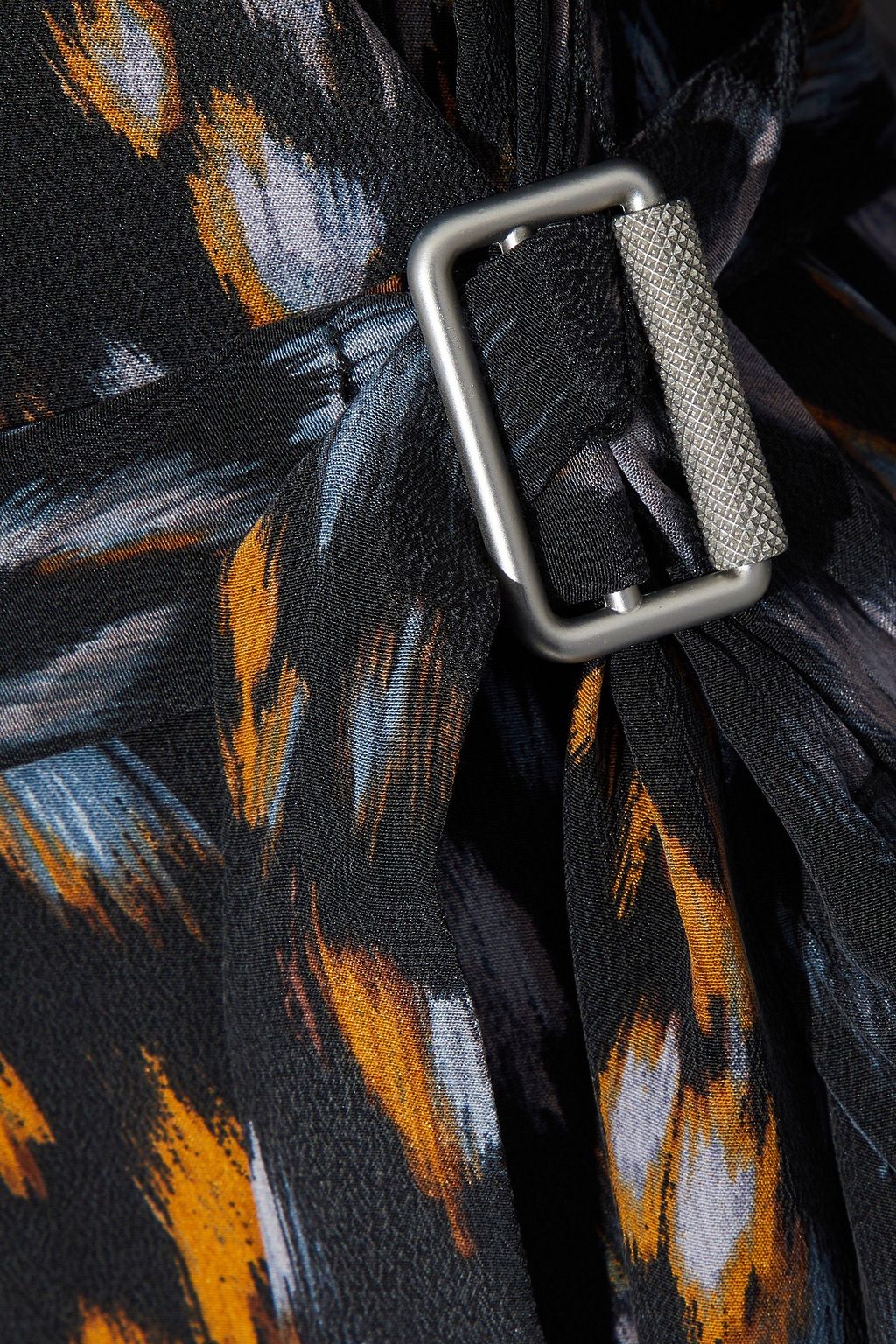 EQUIPMENT Belted printed washed-silk maxi shirt dress