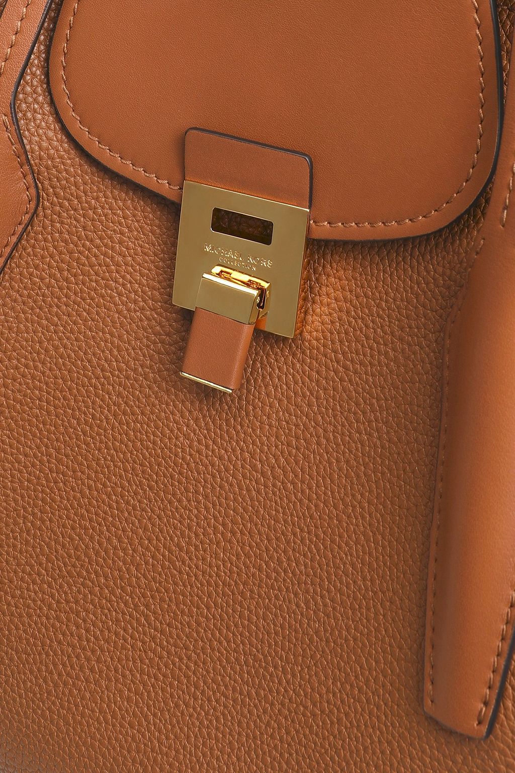 MICHAEL KORS COLLECTION Bancroft smooth and pebbled-leather tote