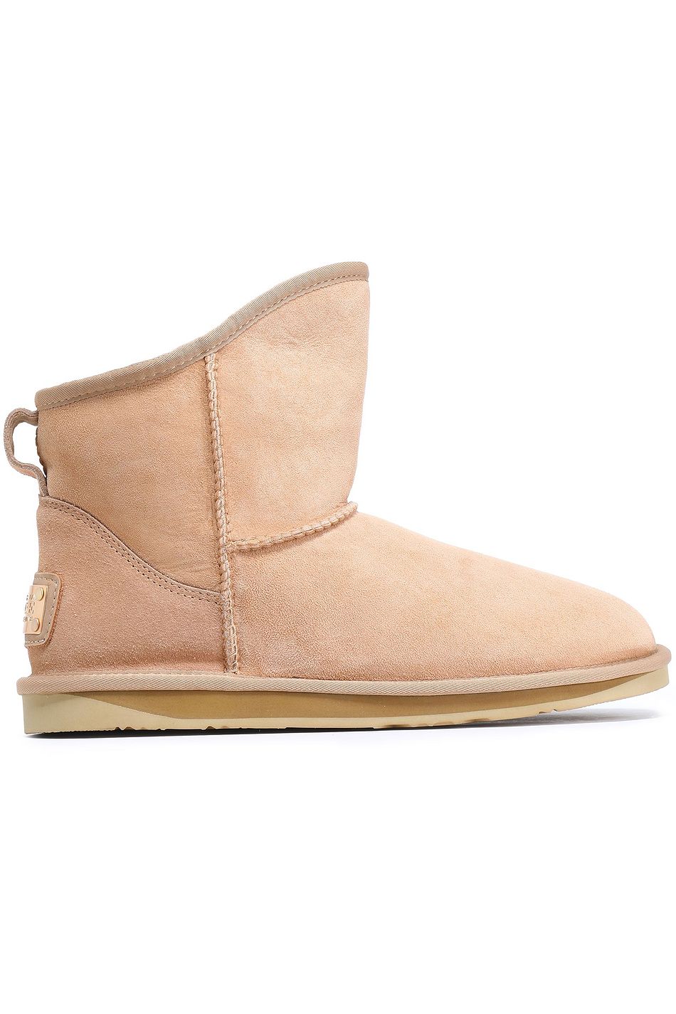 cream flat boots