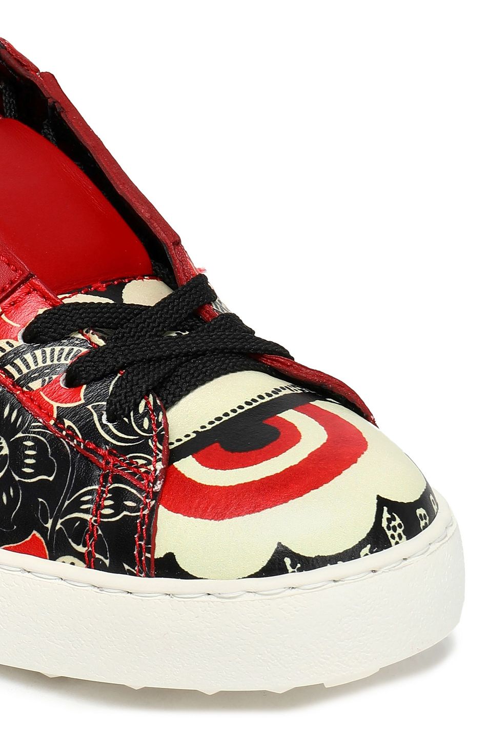valentino garavani studded printed sneakers