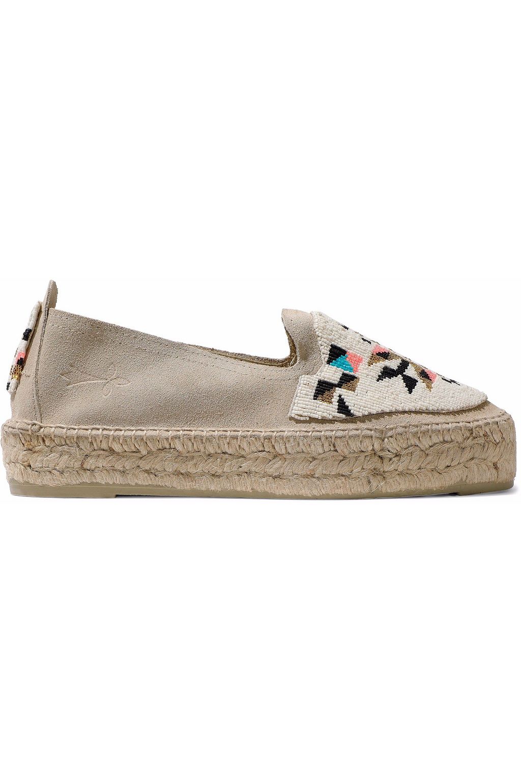 beige platform espadrilles