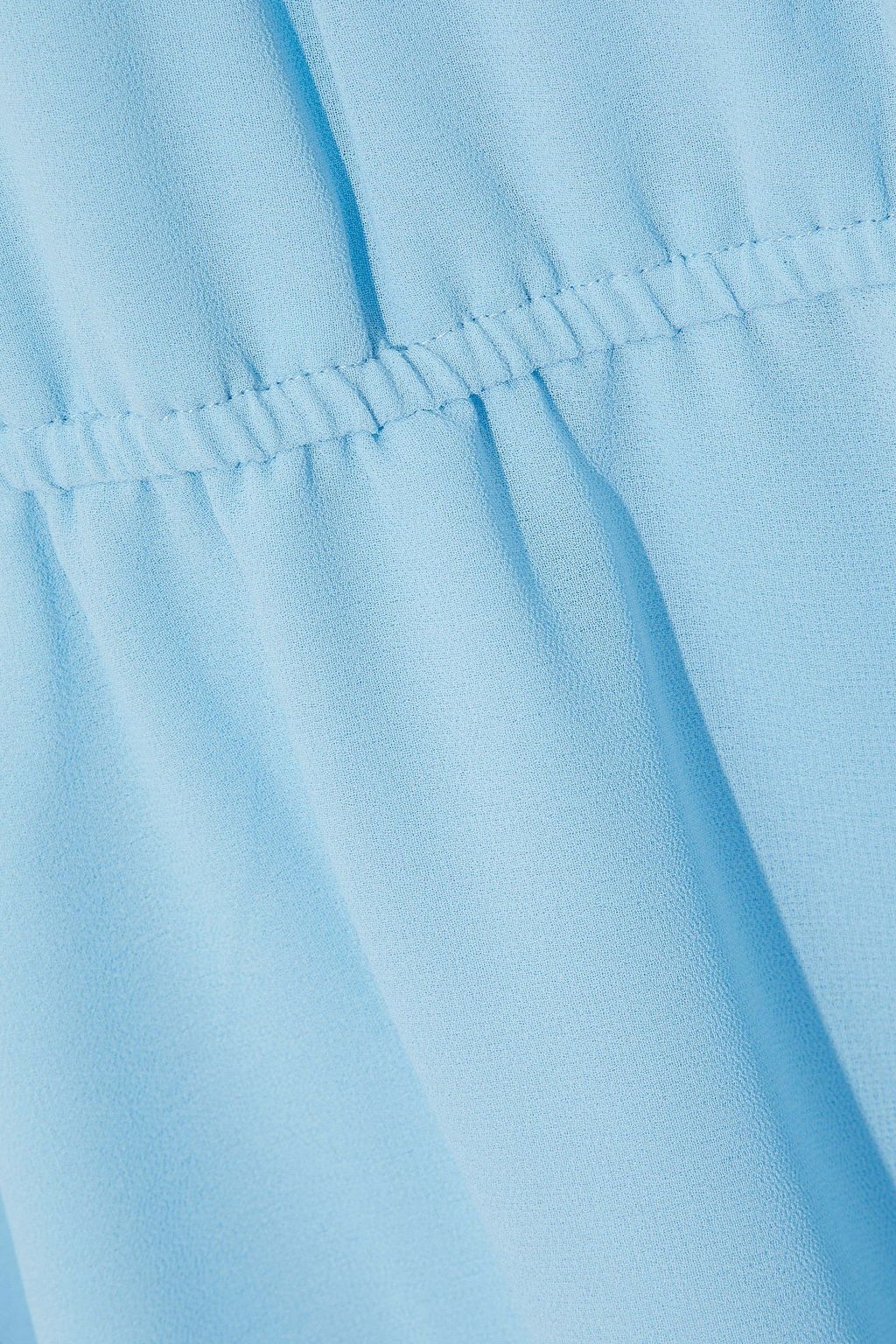 HAUTE HIPPIE Asymmetric gathered chiffon dress