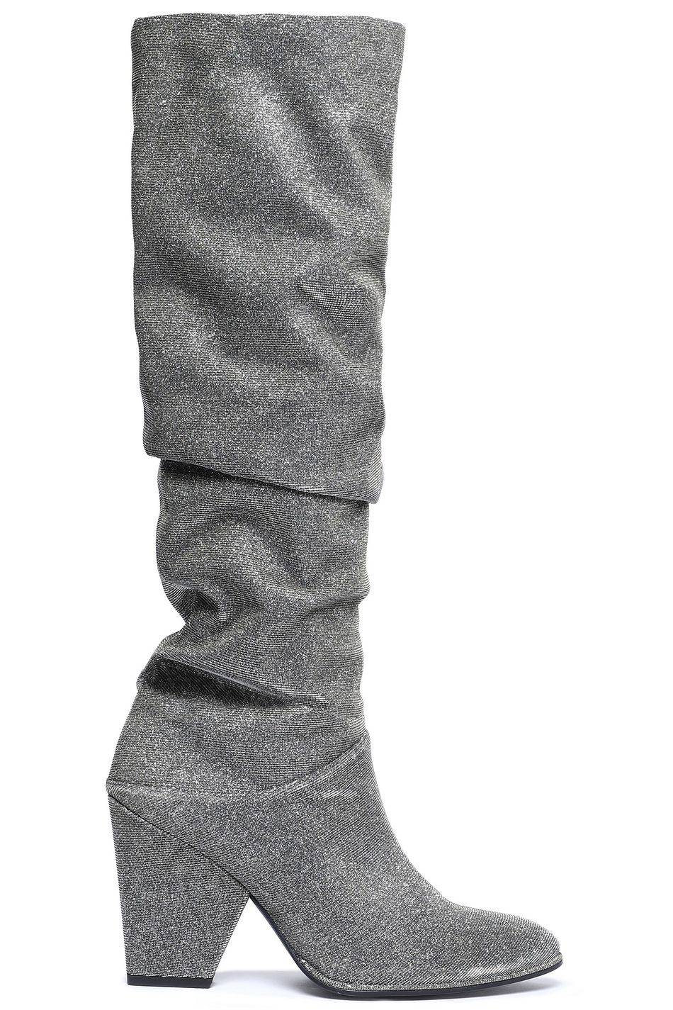 stuart weitzman silver boots