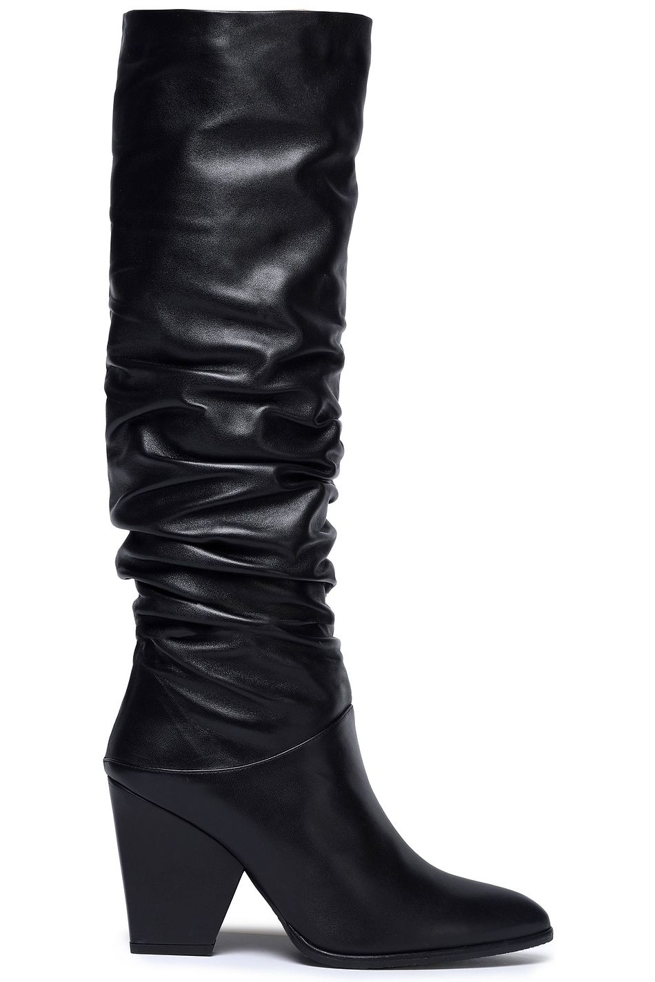 stuart weitzman black leather booties