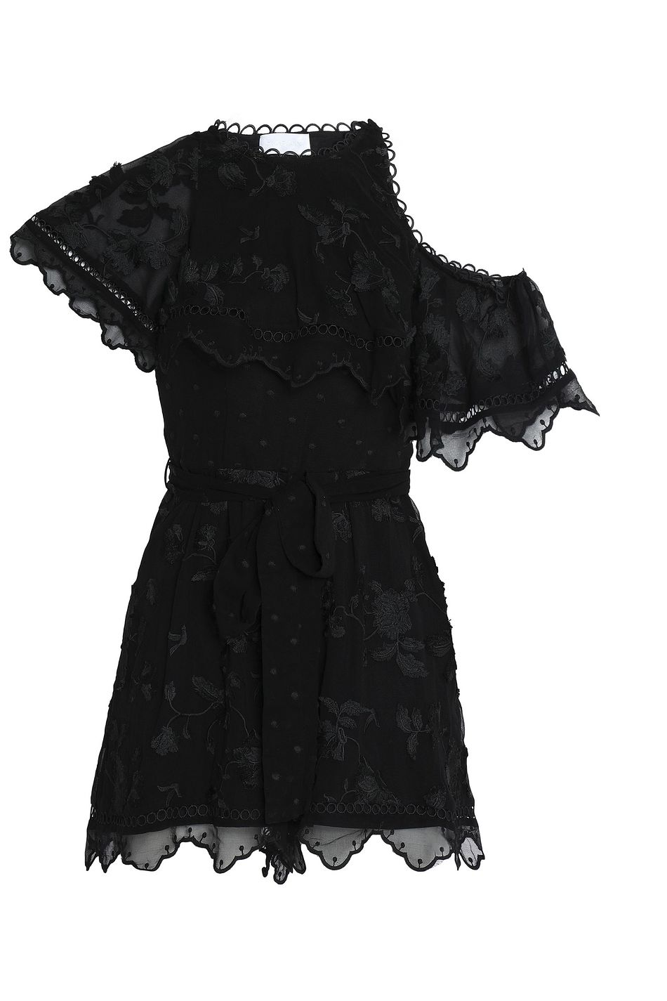 black chiffon playsuit