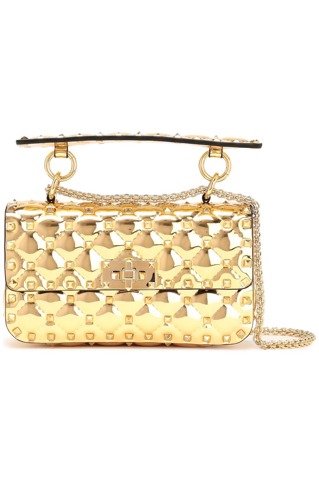 valentino gold rockstud bag