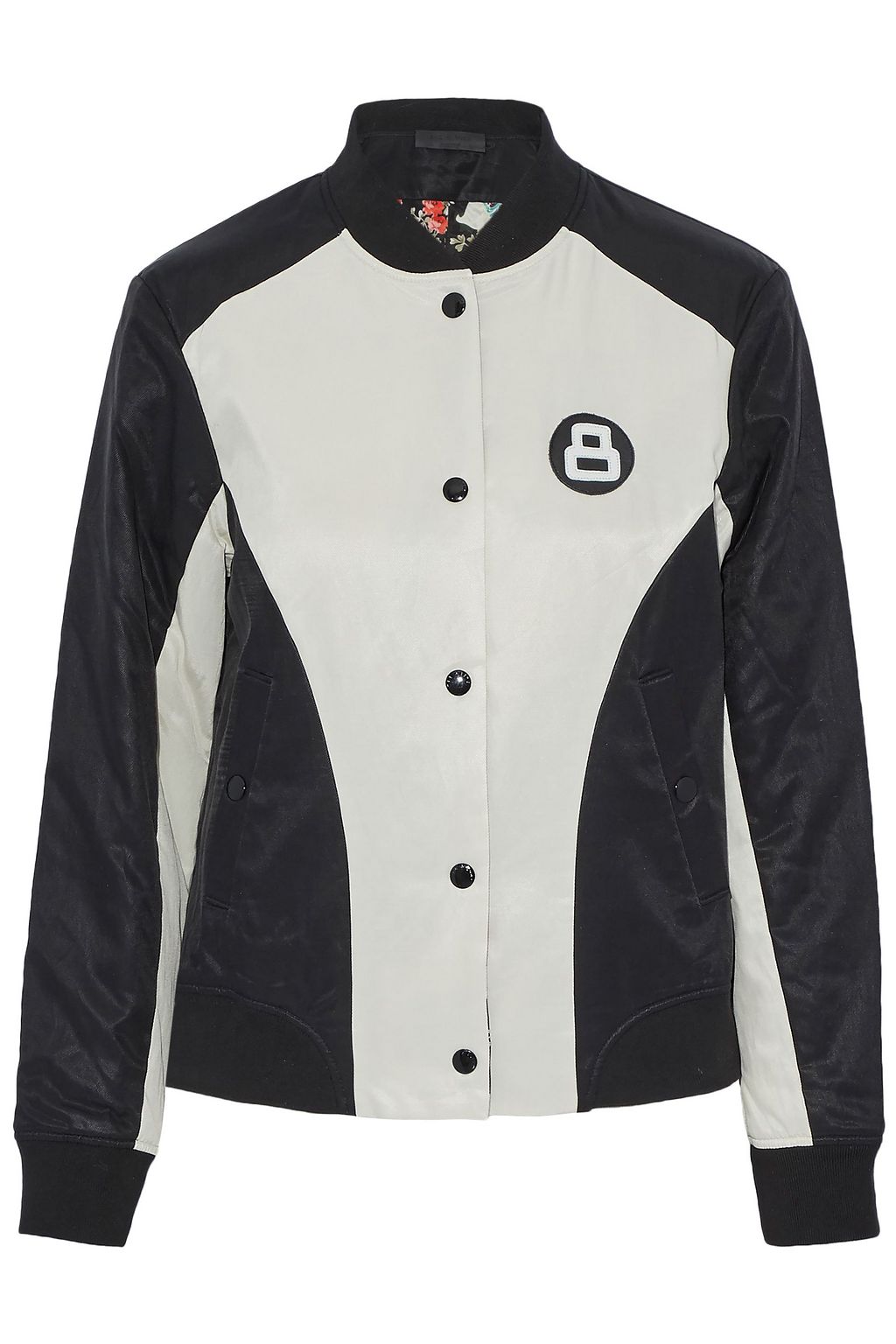 reversible twill bomber jacket