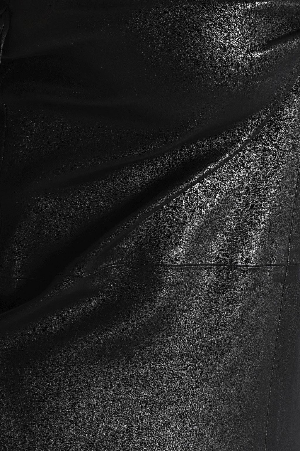 RTA Strapless leather mini dress