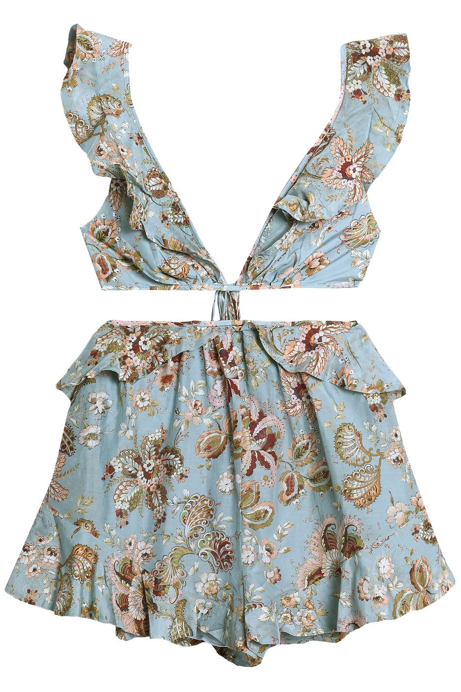 zimmermann blue playsuit