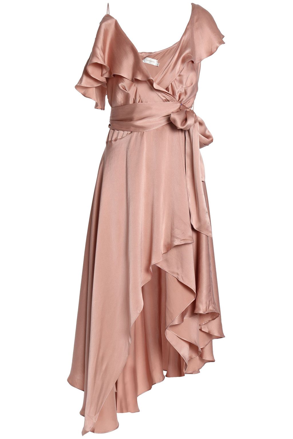 zimmermann asymmetric wrap dress