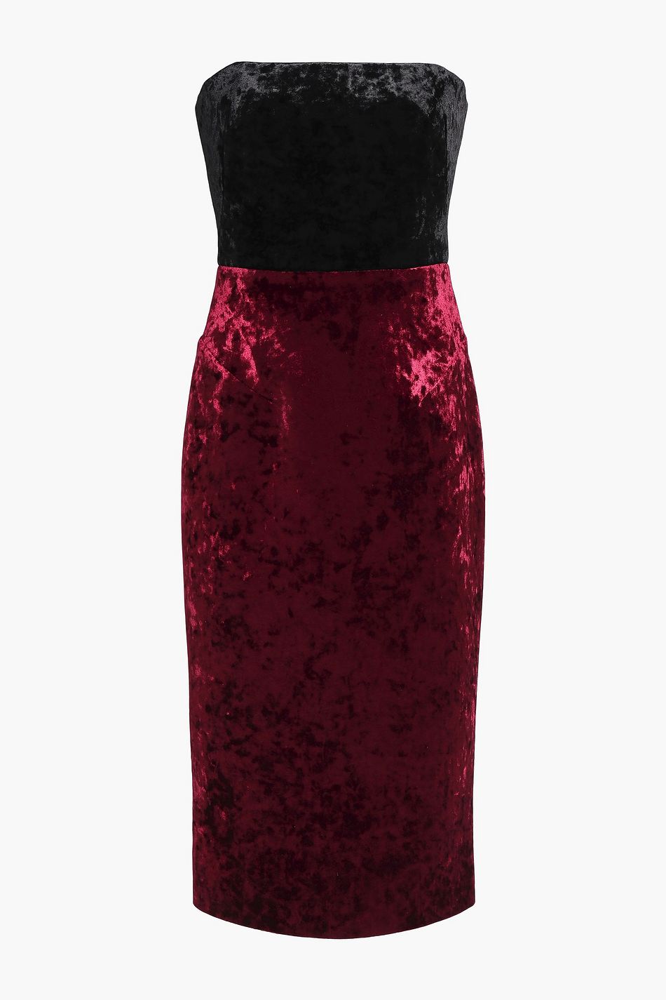 crimson velvet dress