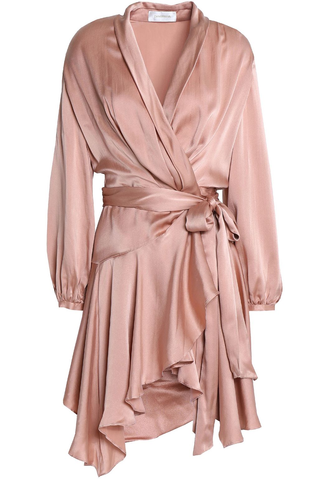 zimmermann asymmetric wrap dress