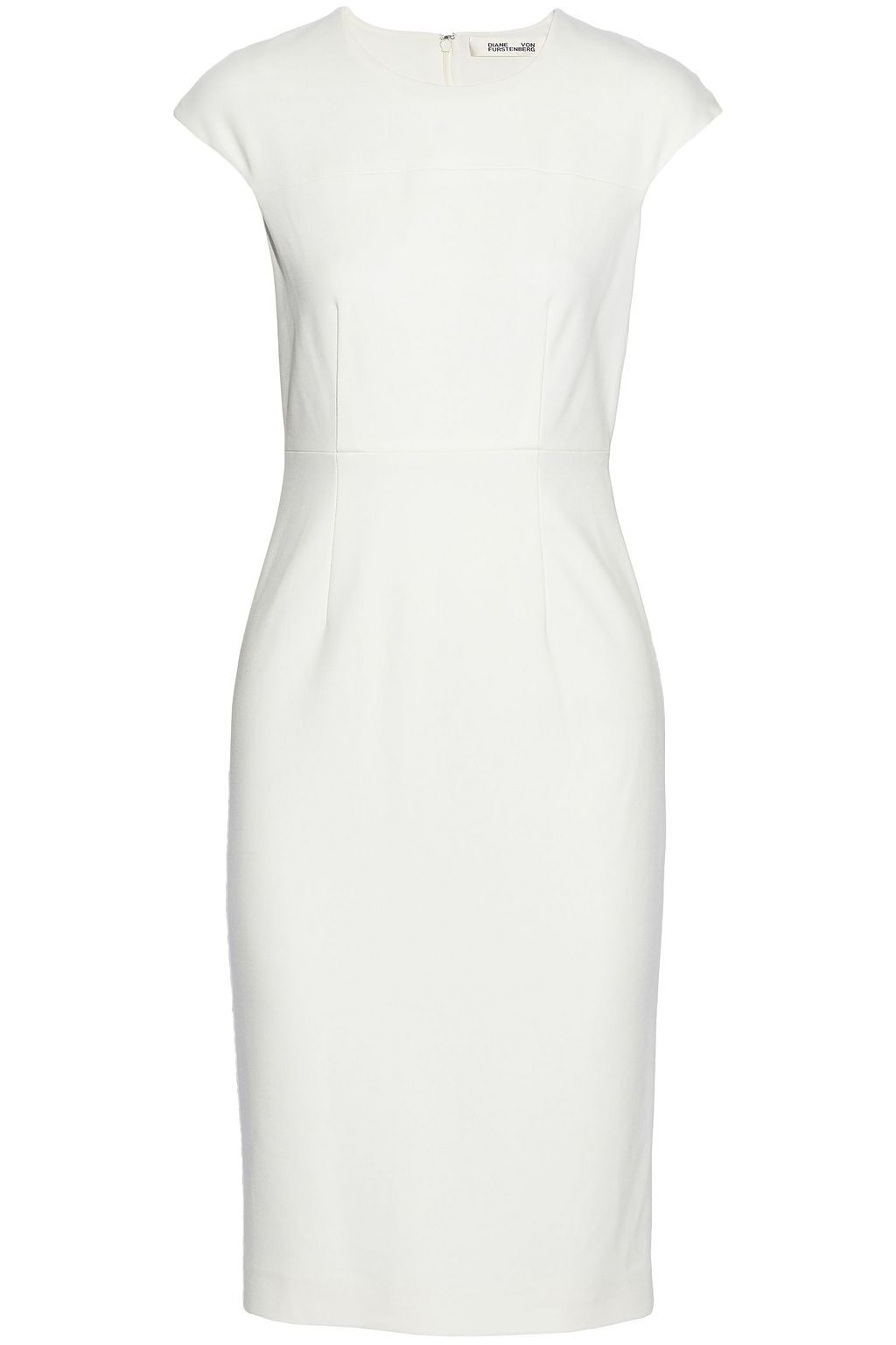 white ponte dress