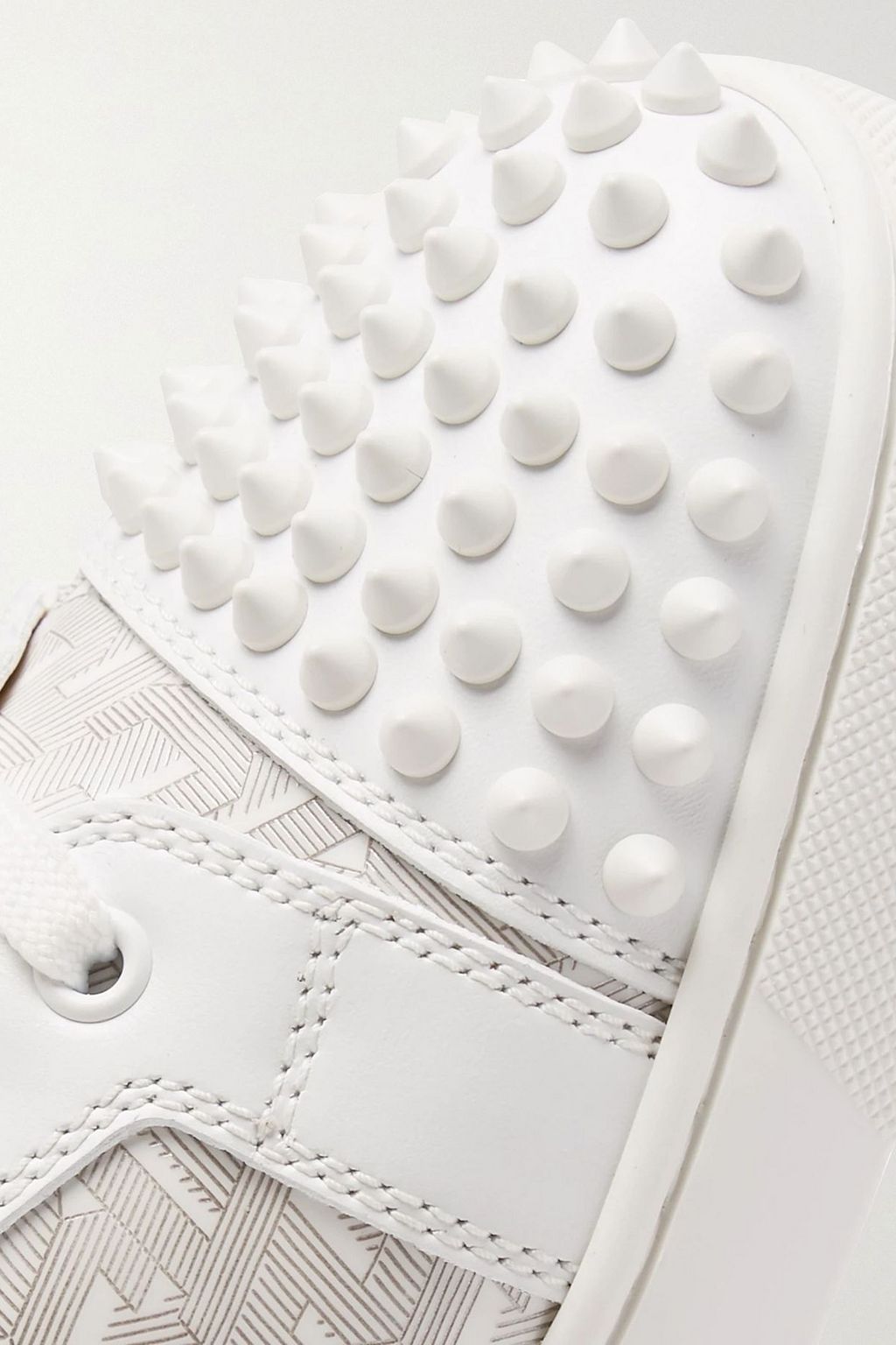CHRISTIAN LOUBOUTIN Louis Junior Spikes printed leather sneakers
